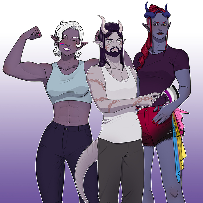 DnD Pride - illustration by UriellActaea